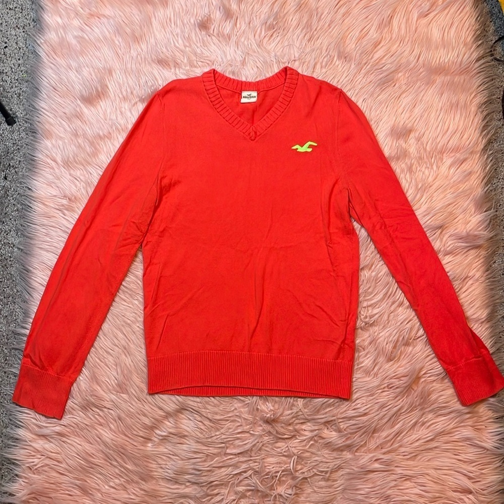 Hollister Orange Long Sleeve Sweater Size‎ Medium